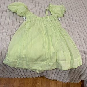 Free People Bubble Sleeve Baby Doll Dress